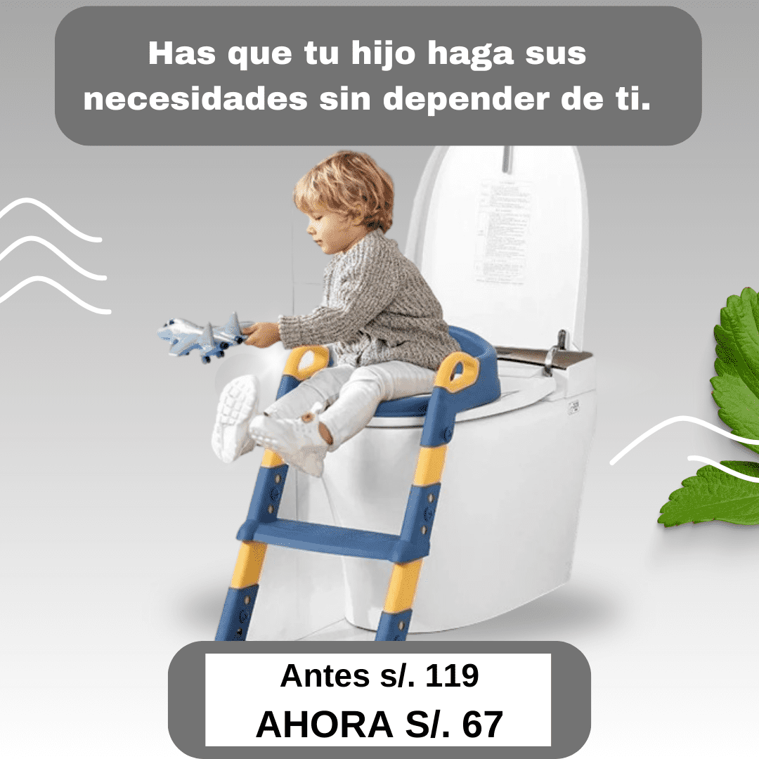 INODORO ESTILO ESCALERA PARA NIÑOS