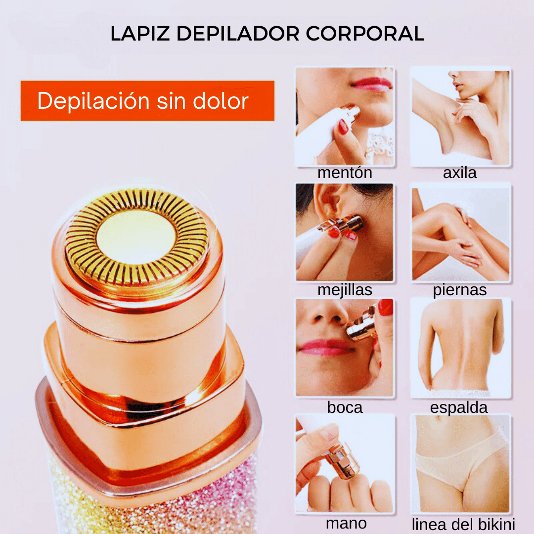 LAPIZ DEPILADOR 2 EN 1 para labios, cejas o nariz
