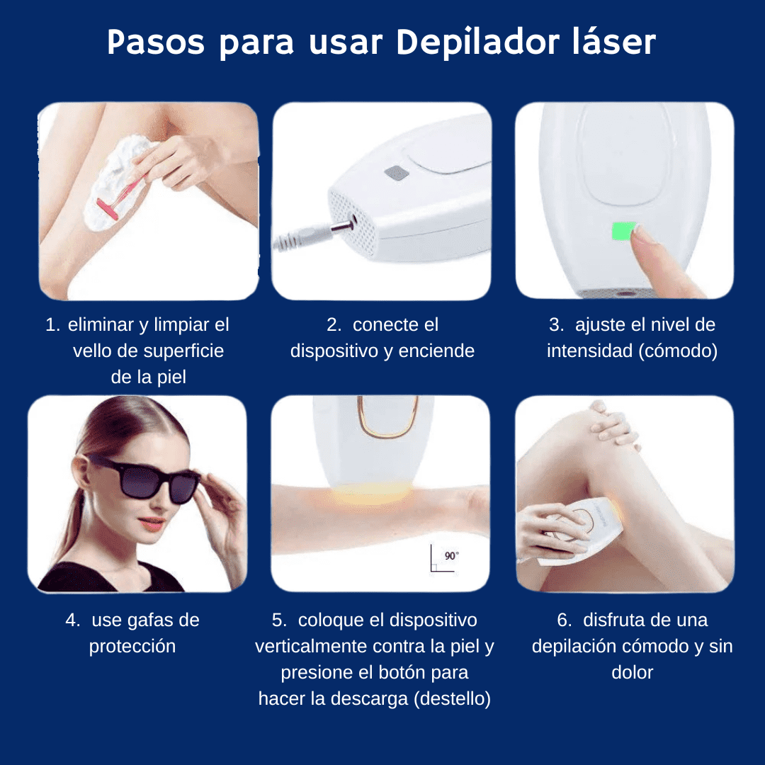 DEPILADOR LÁSER (IPL) PARA DAMAS Y CABALLEROS