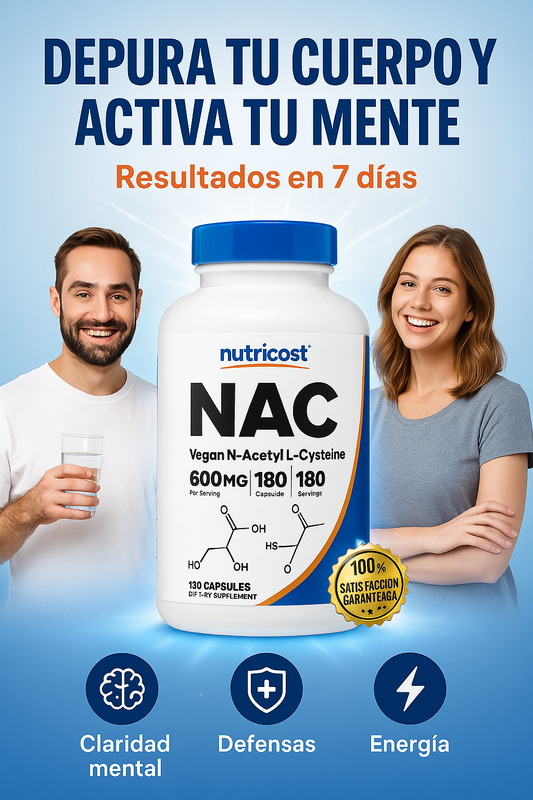Nutricost - NAC  600mg / 180 capsulas