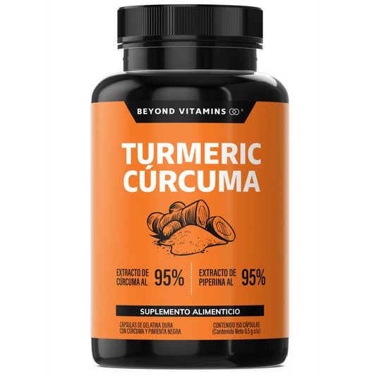 Turmeric Cúrcuma y pimienta negra / 150 capsulas