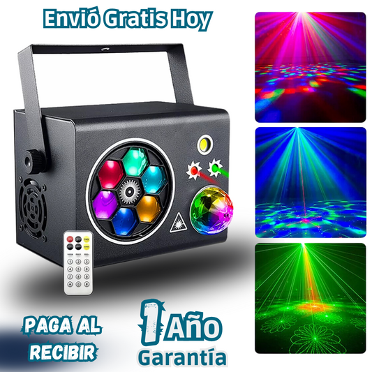 PROYECTOR DE LUCES 4 EN 1