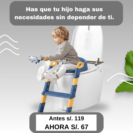INODORO ESTILO ESCALERA PARA NIÑOS